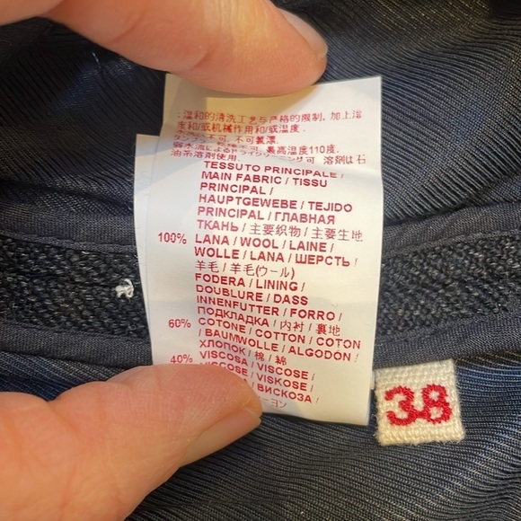 Marni wool skirt XS (38) short peplum dark gray zipper Italian high waisted - Picture 12 of 12